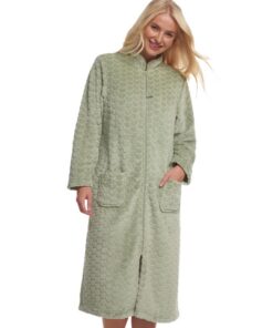 Suzy & Me Doux Mousse Polaire En Relief Robe Mesdames Zip devant