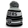 New Era NFL Oakland Raiders Team Jake Sport Knit Youth Child - Sweatband Included - Perfect for Kids' Game Day Outfit -