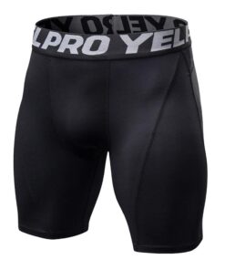 Pantalons Court Hommes Compression Élastique Fitness Séchage Rapide pour Cyclisme