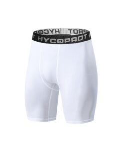 HYCOPROT Shorts de Compression pour Homme, Respirant, Séchage Rapide, Idéal pour la Course à Pied, Couche de Base, Garan