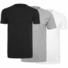 Build Your Brand T-Shirt Homme Lot de 3 Chic et Comfortable pour la Mode Daily