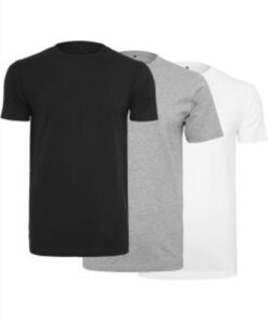 Build Your Brand T-Shirt Homme Lot de 3 Chic et Comfortable pour la Mode Daily