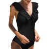 Maillot de Bain 1 Pièce Femme Amincissant Vintage Imprimé Bikini Global Recycled Standard