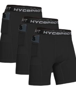 HYCOPROT 1/3 Pièces Shorts Running de Compression pour Homme,еспечен для entraînement de course à pied, conçu pour confo