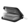 LUFFLOK Porte-cartes Cuir PU Similicuir_homme_et_femme_Noir_(20_cartes_id_banque_affaires_housses_plastiques)
