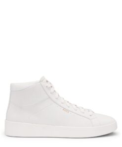 BOSS Hommes Belwar Hito Baskets Montantes en Cuir foulonné avec Logo - Qualité Premium pour Hommes en Seeking Stylish an