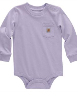 Title: Carhartt Body pour Enfants Unisexe Manches Longues Lavande 18 Mois Poche Fonctionnelles