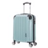 RAYKONG Valise Cabine 20 Pouces - Polycarbonate Ultra-léger à Capacité Maximale - Anti-Vol Serrure Intégrée (RK04|Menthe