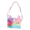Paquet Bandoulière Licorne Collbath en Peluche Arc-en-Ciel Fermeture Éclair pour Enfants Filles et Garçons Fête Annivers