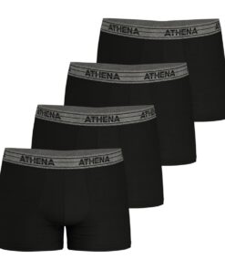 Boxer Athena (Lot de 4) pour Homme en Coton Bio Comfortables et Hygiéniques