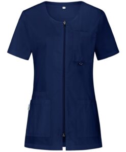 B-WELL Stella Blouse Médicale Esthéticienne Fermeture Éclair 4 Poches