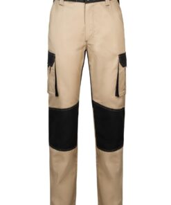 VELILLA VELILLA - Pantalon muni de poches multi-fonctions Mixte Beige Sable et Noir Taille 48, Eu Mode