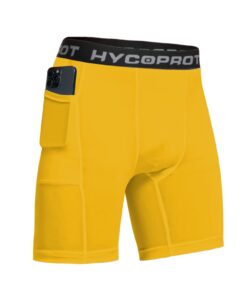 HYCOPROT Shorts de Compression pour Seizièmes Pièces Homme | Fermture Élastique | Séchage Rapide | Convient aux Entraîne