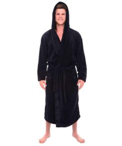 DEELIN Hommes Hiver Vêtements À Manches Longues À Lacets Garder Au Chaud Peignoir Mode Lâche Peluche Poches Allongé Épai
