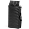 Portefeuille Slim Vegan Anti-Piratage RFID Carbon Noir/Noir