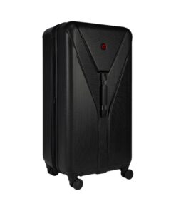 WENGER Ibex Trunk Valise Rigide Grande Capacité pour Femmes et Hommes Voyages Noire 612042 Serrure Included