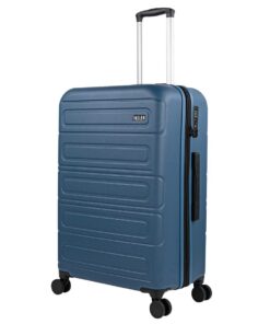 JASLEN Valise Grande Taille 23Kg Rigide Spacieuse XL Bleu pour Voyages Longs Et Moyens Séjours Ultra Résistante