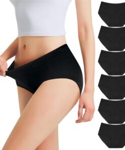 Culottes en coton femme taille basses OEKO-TEX STANDARD 100Lot de 6 pour femmes comfortable lingerie