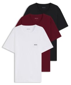 BOSS Hommes TShirt Classic Lot de Trois en Coton Logotés pour Occasions Informelles