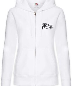 Urban Backwoods Sweat à Capuche Eye of Ra I Sign pour Femme - Mode Urbaine avec Fermeture Éclair, Confortable et Tendanc