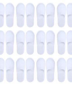 Chaussons spa jetables Yeglg pour homme et femme - Blanc - Taille unique | antidérapants | idéal pour hôtel et maison |