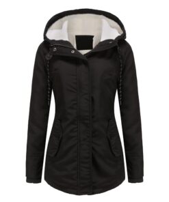YYNUDA Parka Hivernale Femme Chaud À Capuche Veste Longueur Regularisée