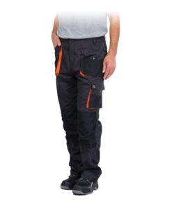 REIS FORECO-T BJS46 pantalon de travail pour homme, protecteur anti-coupure, cargo, polyesteer, coton, noir gris clair,