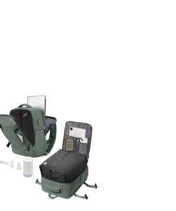 Sac à dos livbote voyage cabine avion avec compression vert USB imperméable