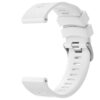 Wanme Compatible Garmin Venu Sq 2/2 Music/2 Plus/Forerunner 645/245 Bracelet Blanc Silicone Classic Stripe Texture Desig