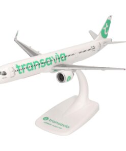 Herpa Avion Miniature Snap-Fit Transavia Airbus A321neo - PH-YHZ, ModèleCollection pour collectionneurs, Jouet Aviation