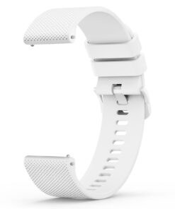 Bracelet de montre Wanme 20 mm 22 mm en caoutchouc imperméable avec boucle métallique pour homme et femme