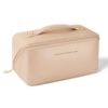 Aucuu Grande Trousse à Maquillage Voyage avec Poignée, Étanche Portable Trousse de Rangement Toilette Femme, Poche en Cu