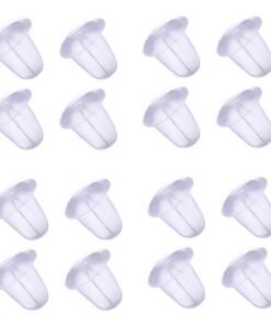 Bijoux DIY 925 Sterling Silver Piercings Lot de 20 Pièces pour Femmes Accessoires Oeillets Silicone Apprêt 5mm