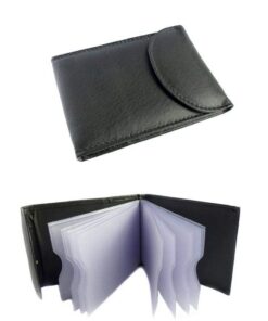 ALASSIO Jüscha Porte-cartes de crédit Noir pour Hommes Affaires - Élégant et Fonctionnel - Import Royaume-Uni