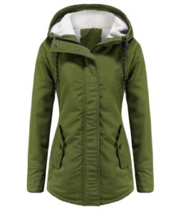 Molle YYNUDA Femme Hiver Parka à Capuche Manteau Chaud Veste Long