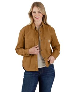 Carhartt Veste en toile de canard résistante - Haut de gamme pour femme, Confort et durabilité, Idéale pour l'extérieur