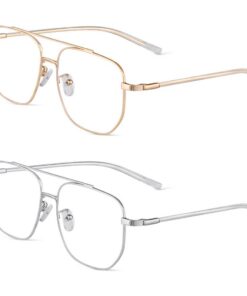 ACWOO Lunettes Anti-Lumière Bleue pour Hommes et Femmes - Protection Optique contre la Fatigue Oculaire avec Monture Mét