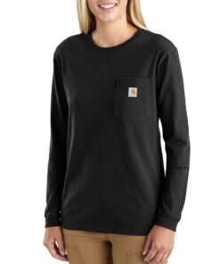 Carhartt Chemise Épaisse à Manches Longues pour Femme – Poche Spacieuse, Tenue Durable pour Travaux Extérieurs, Crème de