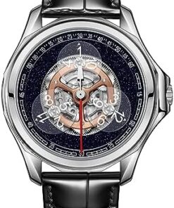 OBLVLO Montre Mécanique Automatique pour Homme Super Lumineux Étanche DK-Star-Glass