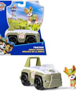 Pat Patrouille Tracker Véhicule Figurine - Plastique Recyclé - Jouet Enfant 3 Ans+