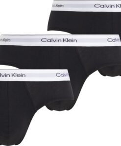 Calvin Klein Slip Taille Basse Homme Confortable Respirant Sans Couse 100% Coton 3-Packs