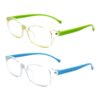 Husalsea 2 Paires de Lunettes Anti-Lumière Bleue pour Enfants - Écran D'Ordinateur, Tablettes, Téléphones Portables - Ga