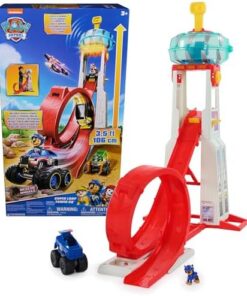 Pat Patrouille Chase Quartier Général Rescue Wheels Sons Lumières Enfant 3 Ans+