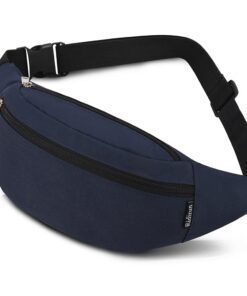 Ridirun Banane Ville de Sécurité Sac pour Voyage Randonnée Homme Femme | Couleur Bleu Foncé | Taille Adaptée | Idéal pou