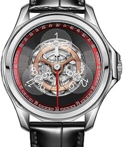 OBLVLO Montre Mécanique Automatique pour Homme Super Lumineux Étanche DK-Star-Glass