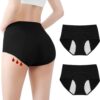 Culottes incontinence femme lavables hauteur de taille haute absorptive lingerie menstruelle