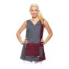 REIS Tunique femme taille 42/44:Couleur grise bordeaux, polyvalente et élégante pour toutes les occasions