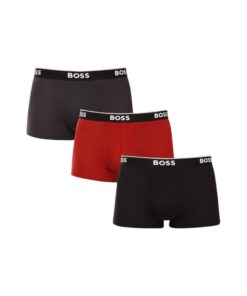 BOSS Caleçons Power Trunk pour Homme - 3 Pièces - Confort et Élégance en Polyester Modal