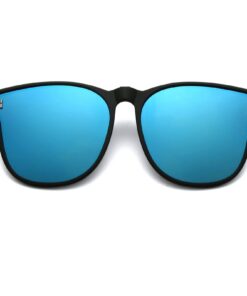 Long Keeper Clip Lunettes de Soleil Polarisées, Clipsable sur Lunette de Vue pour Femme et Homme, Protection UV100% et S