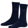 Tommy Hilfiger Lot 2 paires chaussettes homme pour jogging confortables et respirants